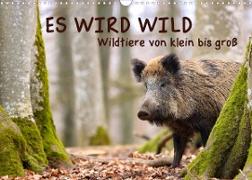 ES WIRD WILD Wildtiere von klein bis groß (Wandkalender 2023 DIN A3 quer)