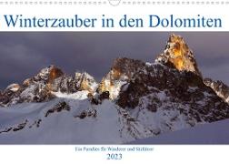 Winterzauber in den Dolomiten (Wandkalender 2023 DIN A3 quer)