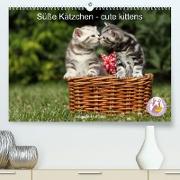 Süße Kätzchen - cute kittens (Premium, hochwertiger DIN A2 Wandkalender 2023, Kunstdruck in Hochglanz)
