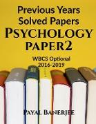 Previous Years Solved Papers-Psychology Paper 2