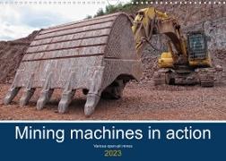 Mining machines in action - Various open-pit mines (Wall Calendar 2023 DIN A3 Landscape)