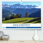 Dolomiten - Latemar und Rosengarten (Premium, hochwertiger DIN A2 Wandkalender 2023, Kunstdruck in Hochglanz)