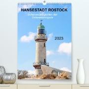 Hansestadt Rostock - Sehenswürdigkeiten der Ostseemetropole (Premium, hochwertiger DIN A2 Wandkalender 2023, Kunstdruck in Hochglanz)