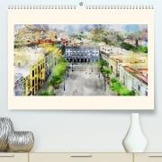 Las Palmas de Gran Canaria - Aquarelle (Premium, hochwertiger DIN A2 Wandkalender 2023, Kunstdruck in Hochglanz)