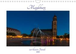 Magdeburg zur blauen Stunde (Wandkalender 2023 DIN A4 quer)