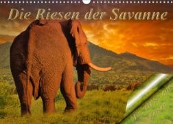Die Riesen der Savanne (Wandkalender 2023 DIN A3 quer)