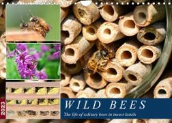 Wild bees - The life of solitary bees in insect hotels (Wall Calendar 2023 DIN A4 Landscape)