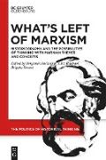 What¿s Left of Marxism