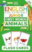 English for Everyone Junior First Words Animals Flash Cards