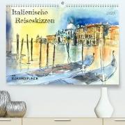 Italienische Reiseskizzen (Premium, hochwertiger DIN A2 Wandkalender 2023, Kunstdruck in Hochglanz)