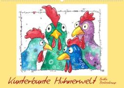 Kunterbunte Hühnerwelt (Wandkalender 2023 DIN A2 quer)