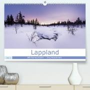Lappland - Winterwandern Impressionen (Premium, hochwertiger DIN A2 Wandkalender 2023, Kunstdruck in Hochglanz)