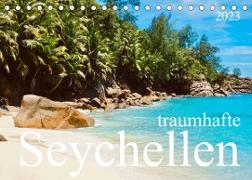 traumhafte Seychellen (Tischkalender 2023 DIN A5 quer)