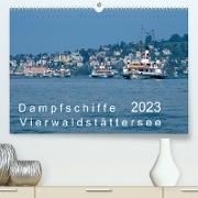 Dampfschiffe Vierwaldstättersee (Premium, hochwertiger DIN A2 Wandkalender 2023, Kunstdruck in Hochglanz)