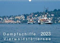 Dampfschiffe Vierwaldstättersee (Wandkalender 2023 DIN A3 quer)