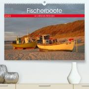 Fischerboote an Jütlands Stränden (Premium, hochwertiger DIN A2 Wandkalender 2023, Kunstdruck in Hochglanz)