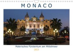 Monaco - Malerisches Fürstentum am Mittelmeer (Wandkalender 2023 DIN A4 quer)