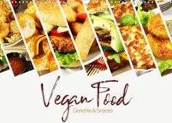 Vegan Food Kalender ¿ Gerichte und Snacks (Wandkalender 2023 DIN A3 quer)