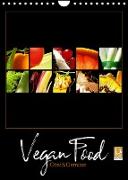 Vegan Food Kalender ¿ Obst und Gemüse auf Schwarz (Wandkalender 2023 DIN A4 hoch)