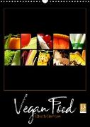 Vegan Food Kalender ¿ Obst und Gemüse auf Schwarz (Wandkalender 2023 DIN A3 hoch)