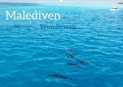 MALEDIVEN Wunderwelt (Wandkalender 2023 DIN A2 quer)