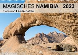 Magisches Namibia - Tiere und LandschaftenCH-Version (Wandkalender 2023 DIN A2 quer)