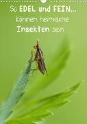 So EDEL und FEIN... können heimische Insekten sein (Wandkalender 2023 DIN A3 hoch)