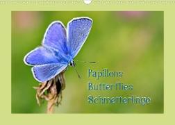 Papillons-Butterflies-Schmetterlinge (Wandkalender 2023 DIN A3 quer)