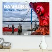 Hamburg Hafenerlebinstour (Premium, hochwertiger DIN A2 Wandkalender 2023, Kunstdruck in Hochglanz)