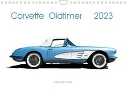 Corvette Oldtimer 2023 (Wandkalender 2023 DIN A4 quer)