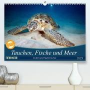 Tauchen, Fische und Meer (Premium, hochwertiger DIN A2 Wandkalender 2023, Kunstdruck in Hochglanz)