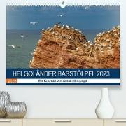 Helgoländer Basstölpel 2023 (Premium, hochwertiger DIN A2 Wandkalender 2023, Kunstdruck in Hochglanz)