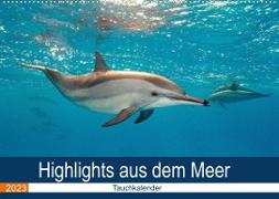 Highlights aus dem Meer - Tauchkalender (Wandkalender 2023 DIN A2 quer)