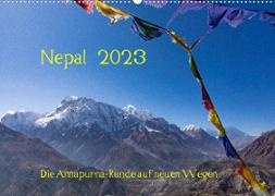 NEPAL - rund um die Annapurna (Wandkalender 2023 DIN A2 quer)