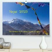 NEPAL - rund um die Annapurna (Premium, hochwertiger DIN A2 Wandkalender 2023, Kunstdruck in Hochglanz)