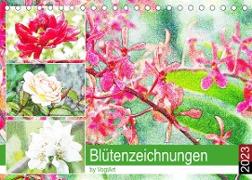Blütenzeichnungen (Tischkalender 2023 DIN A5 quer)