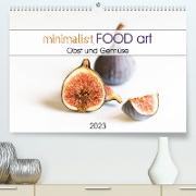 minimalist FOOD art Obst und Gemüse (Premium, hochwertiger DIN A2 Wandkalender 2023, Kunstdruck in Hochglanz)