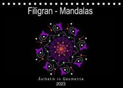 Filigran - Mandalas (Tischkalender 2023 DIN A5 quer)