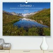 Schweiz - Impressionen der idyllischen Bergwelt im Laufe der Jahreszeiten (Premium, hochwertiger DIN A2 Wandkalender 2023, Kunstdruck in Hochglanz)