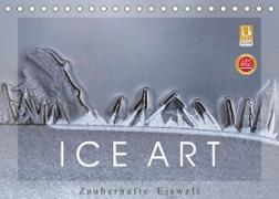 ICE ART - Zauberhafte Eiswelt (Tischkalender 2023 DIN A5 quer)