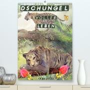 Dschungel voller Leben - Artwork (Premium, hochwertiger DIN A2 Wandkalender 2023, Kunstdruck in Hochglanz)