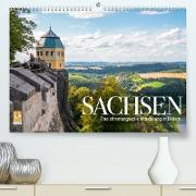 Sachsen - Eine stimmungsvolle Wanderung in Bildern (Premium, hochwertiger DIN A2 Wandkalender 2023, Kunstdruck in Hochglanz)