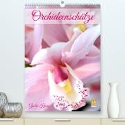 Orchideenschätze (Premium, hochwertiger DIN A2 Wandkalender 2023, Kunstdruck in Hochglanz)