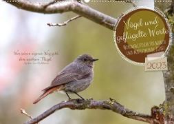 Vögel und geflügelte Worte (Wandkalender 2023 DIN A2 quer)