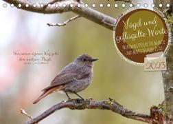 Vögel und geflügelte Worte (Tischkalender 2023 DIN A5 quer)