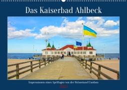 Das Kaiserbad Ahlbeck ¿ Augenblicke eines Apriltages von der Ostseeinsel Usedom (Wandkalender 2023 DIN A2 quer)