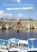 Potsdams Highlights (Wandkalender 2023 DIN A4 hoch)
