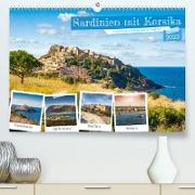 Sardinien mit KorsikaAT-Version (Premium, hochwertiger DIN A2 Wandkalender 2023, Kunstdruck in Hochglanz)
