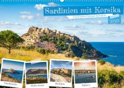 Sardinien mit KorsikaAT-Version (Wandkalender 2023 DIN A2 quer)