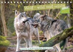 Wolf - wild und schön (Tischkalender 2023 DIN A5 quer)